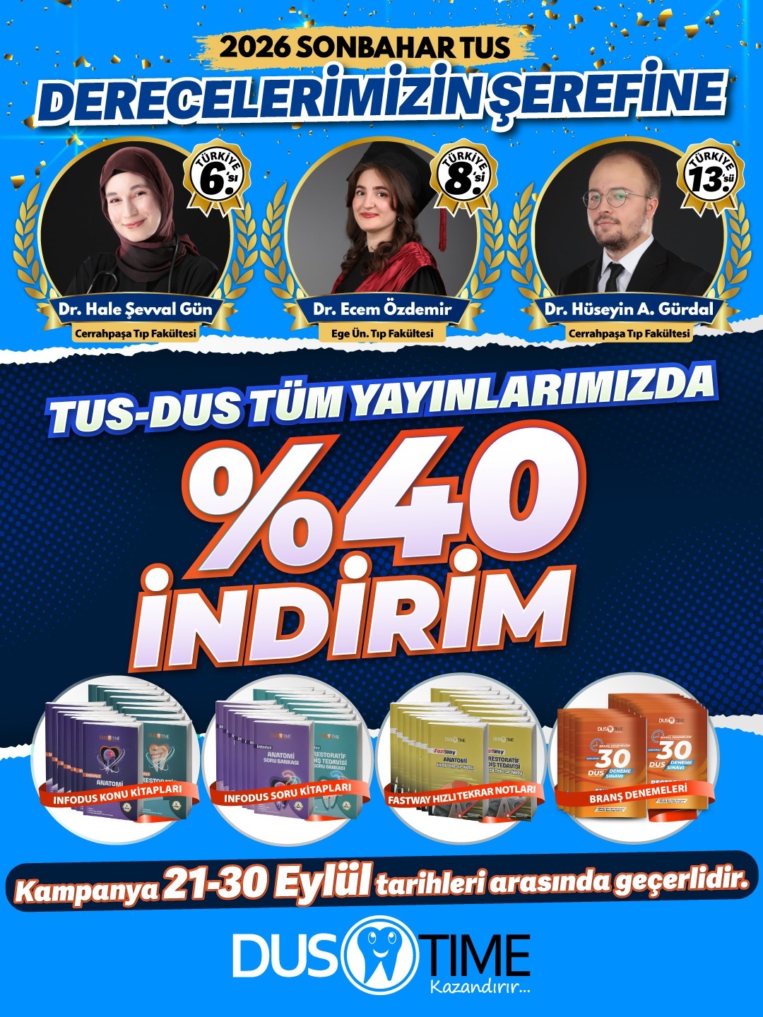 TUS-DUS yayınlarında yüzde kırk indirim kampanyası